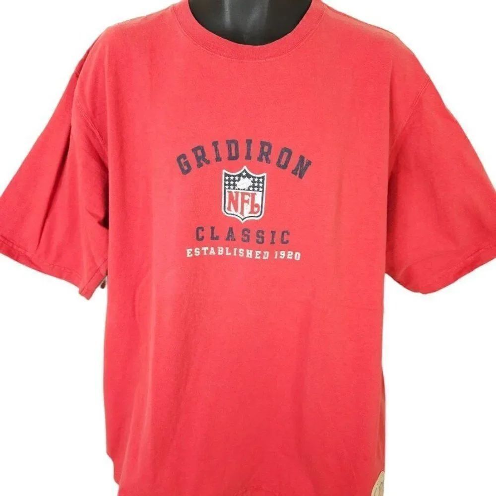 Reebok NFL Gridiron Classic T Shirt Mens Size XL Vintage Y2K Football